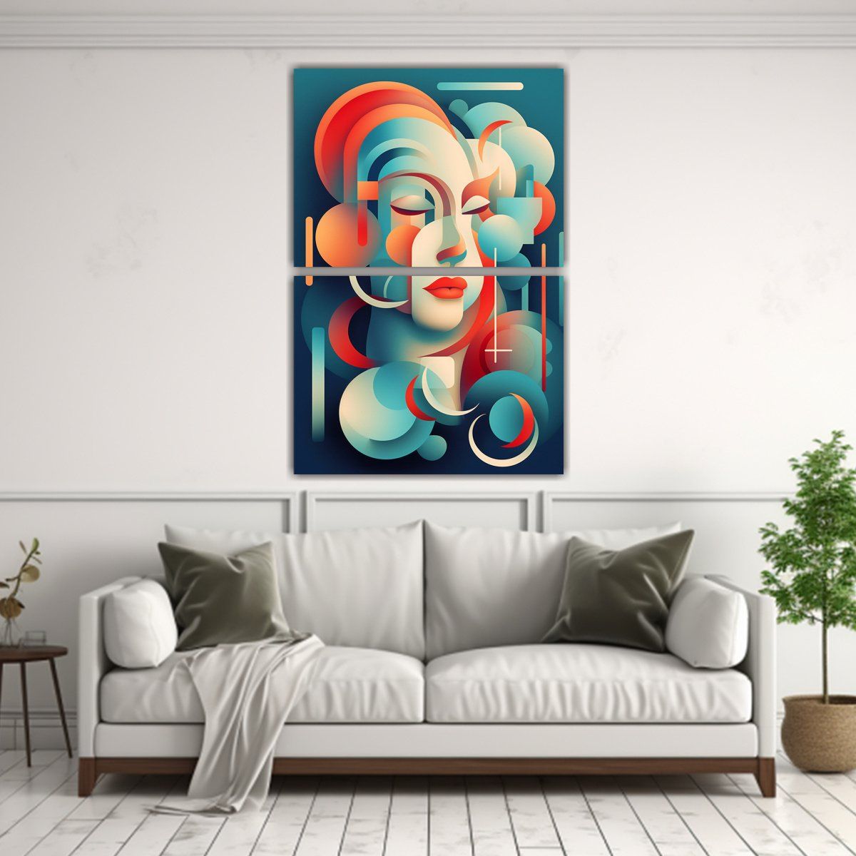 GENERICO - Pintura Abstracta En Lienzo Inspiradora De Wilson 80x120 Cm