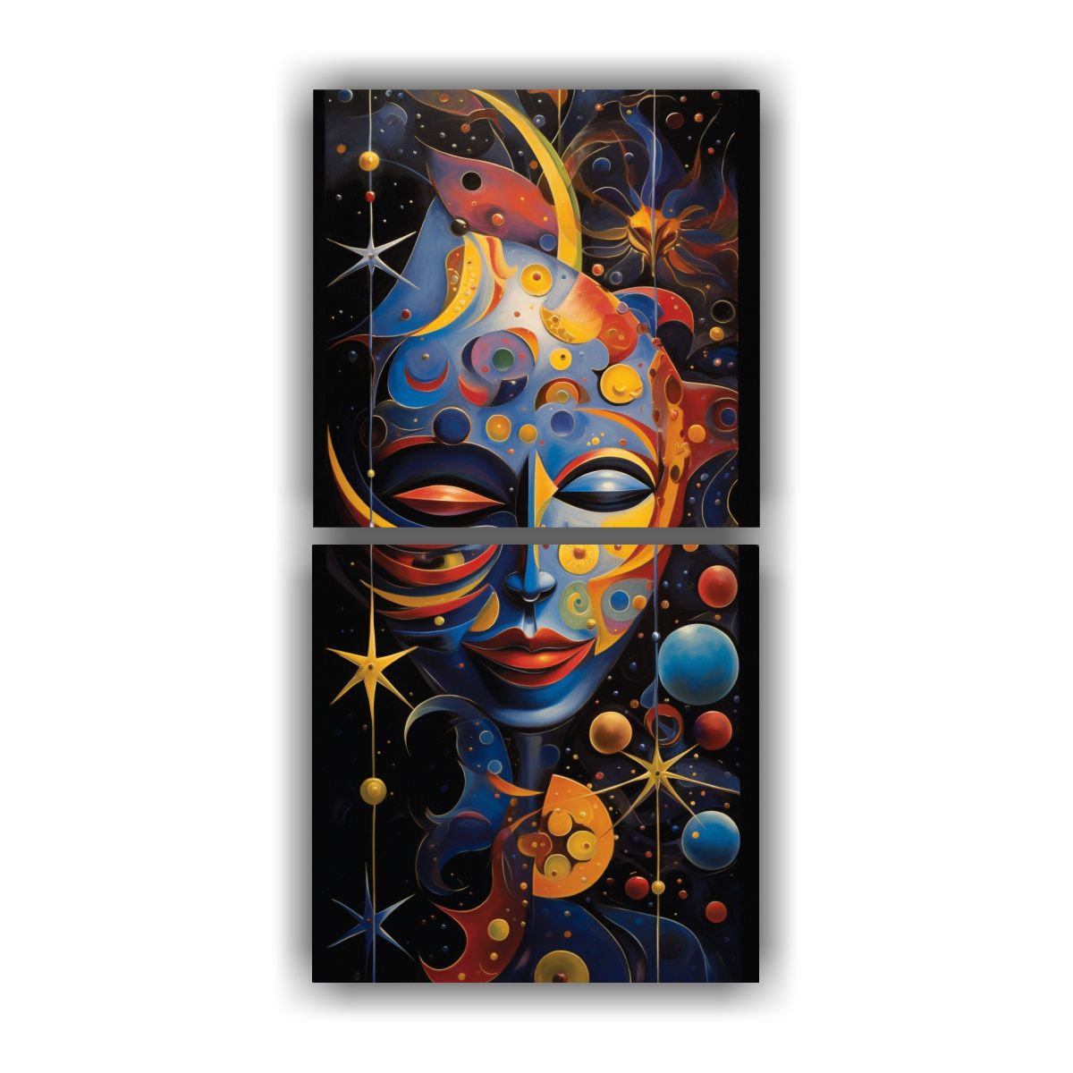 GENERICO - Pinturas Decorativas Abstractas Celestiales Y 20x40 Cm