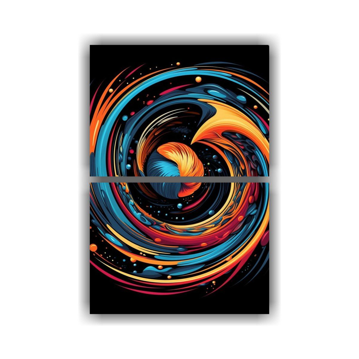 GENERICO - Pinturas Decorativas Culturales En Espiral 80x120 Cm