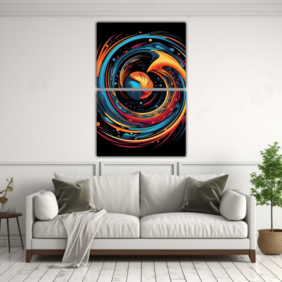 GENERICO - Pinturas Decorativas Culturales En Espiral 80x120 Cm