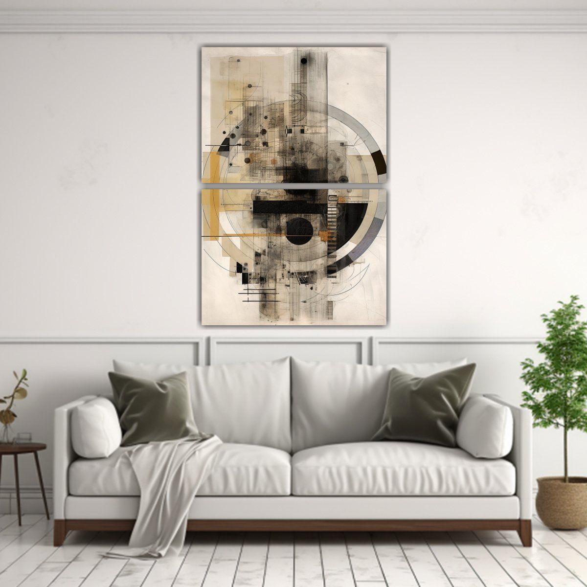 GENERICO - Obra Maestra Arte De Pared Con Finas Líneas Y 80x120 Cm