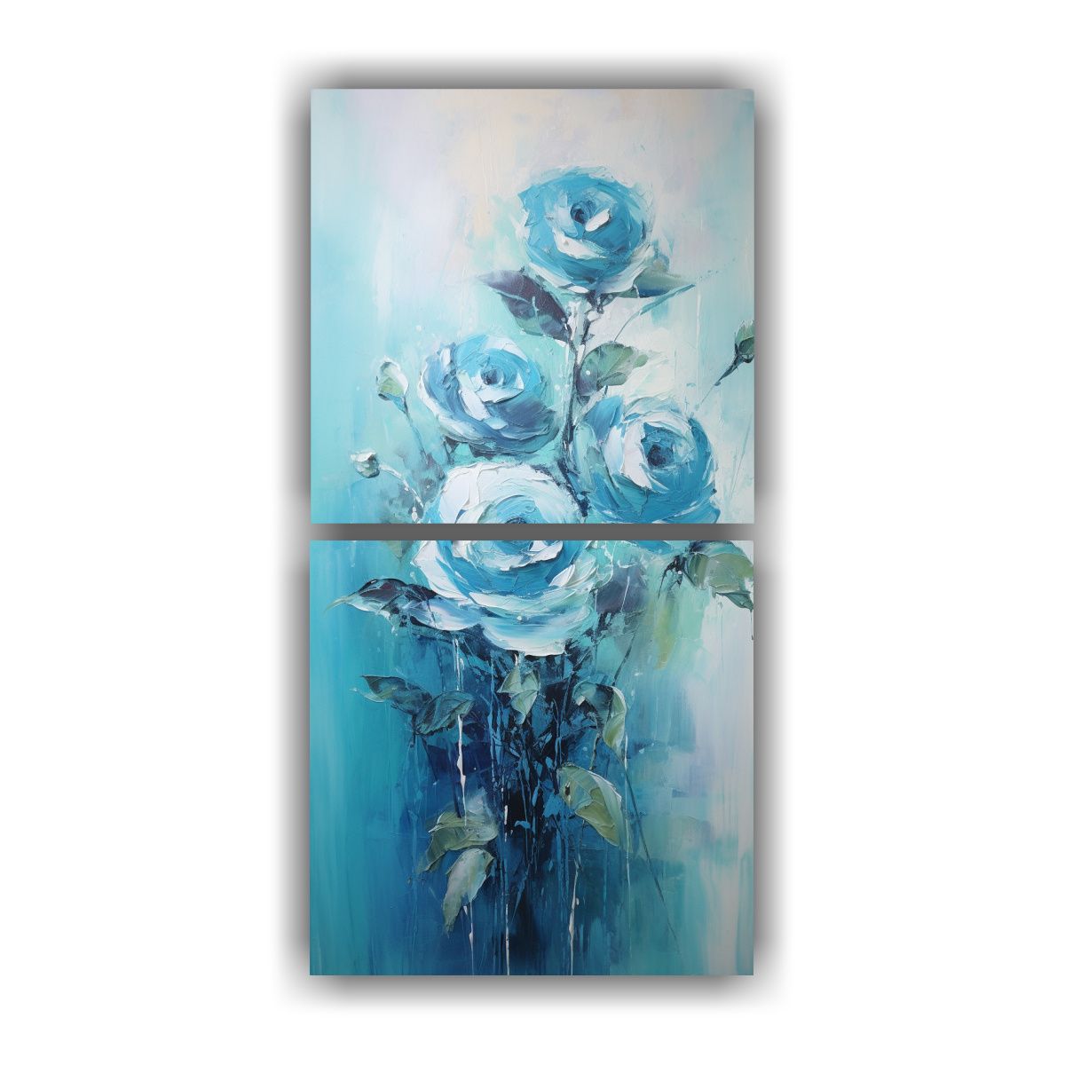 GENERICO - Set 2 Artes De Pared Hermoso Espacio Con Pintura 50x100 Cm