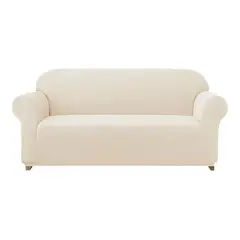 GENERICO - Funda Cubre Sofá Cuadrille 4 Cuerpos Beige Premium Protectora