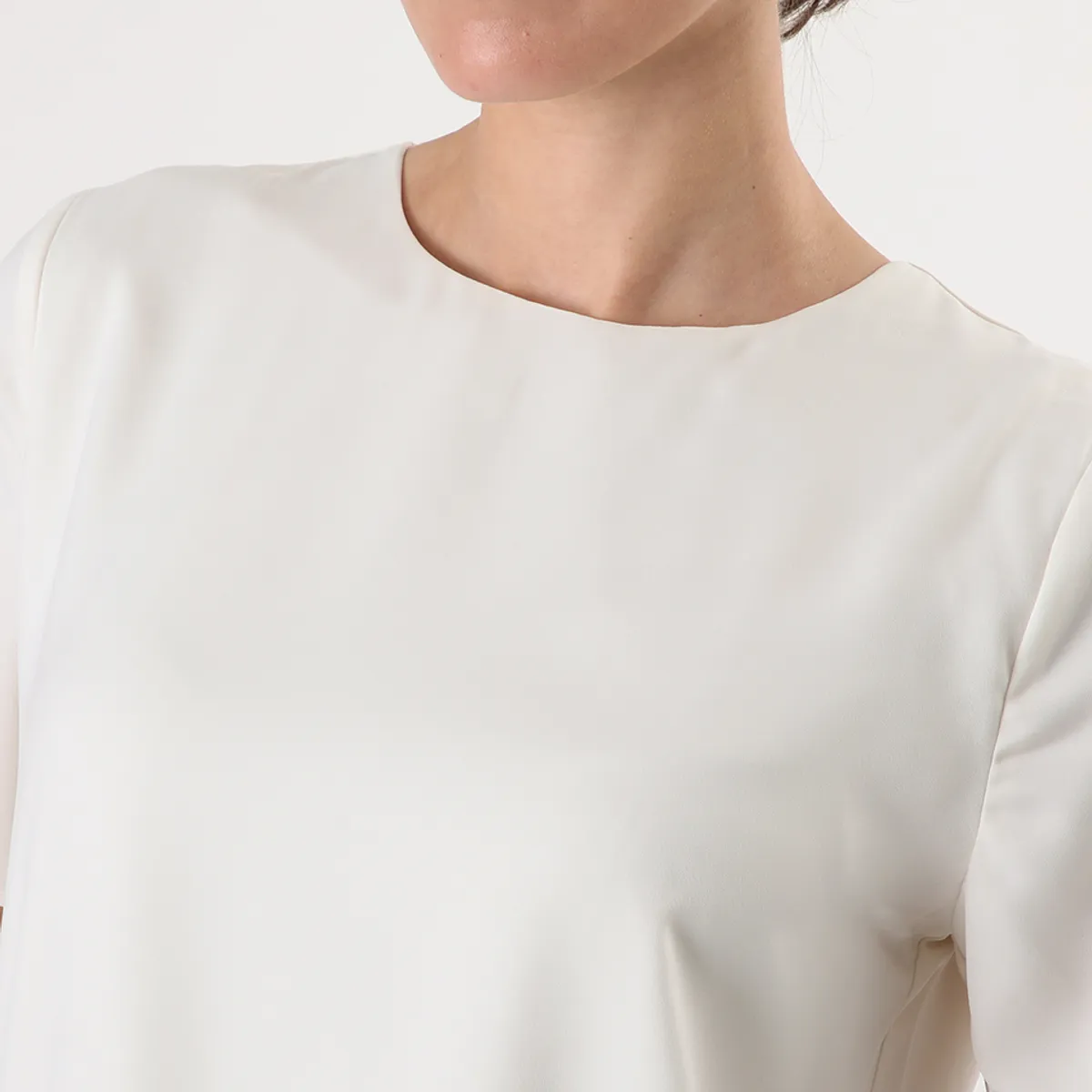 BANANA REPUBLIC - Polera Mujer Classic Crew-Neck Blanco Banana Republic
