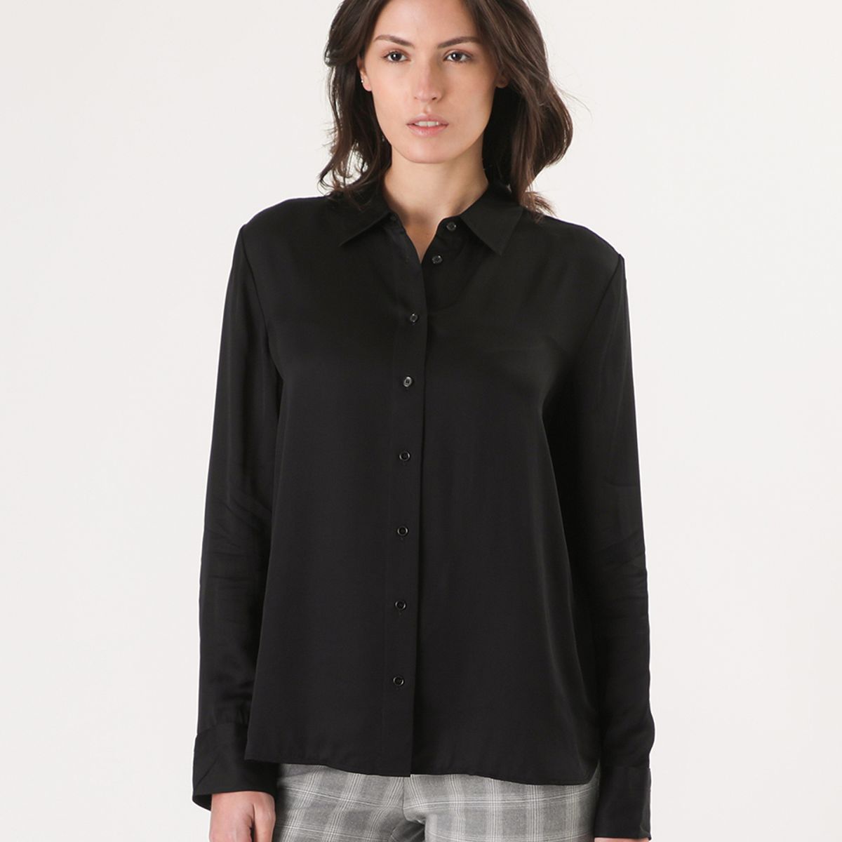 BANANA REPUBLIC - Blusa Mujer Dillon Negro Banana Republic
