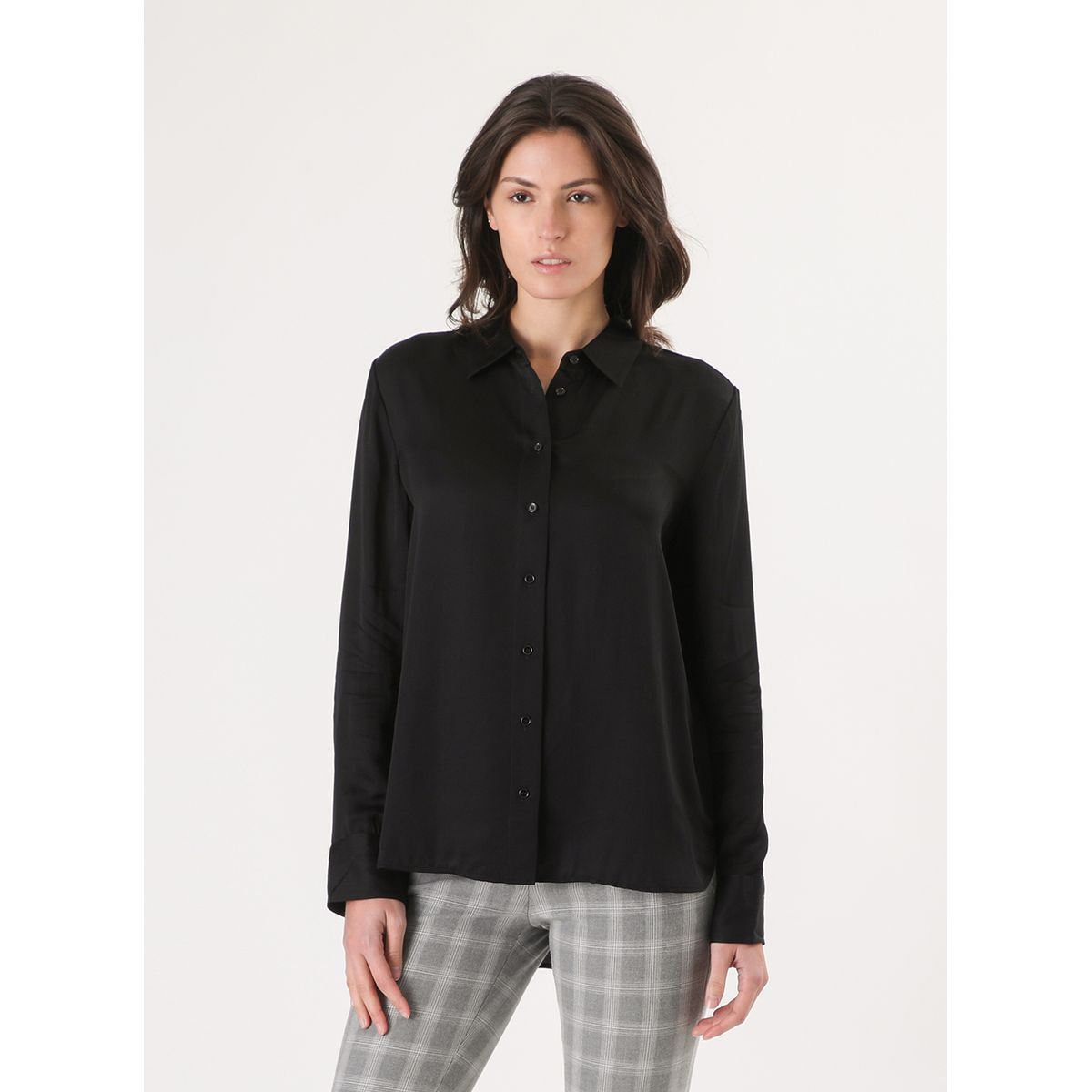 BANANA REPUBLIC - Blusa Mujer Dillon Negro Banana Republic
