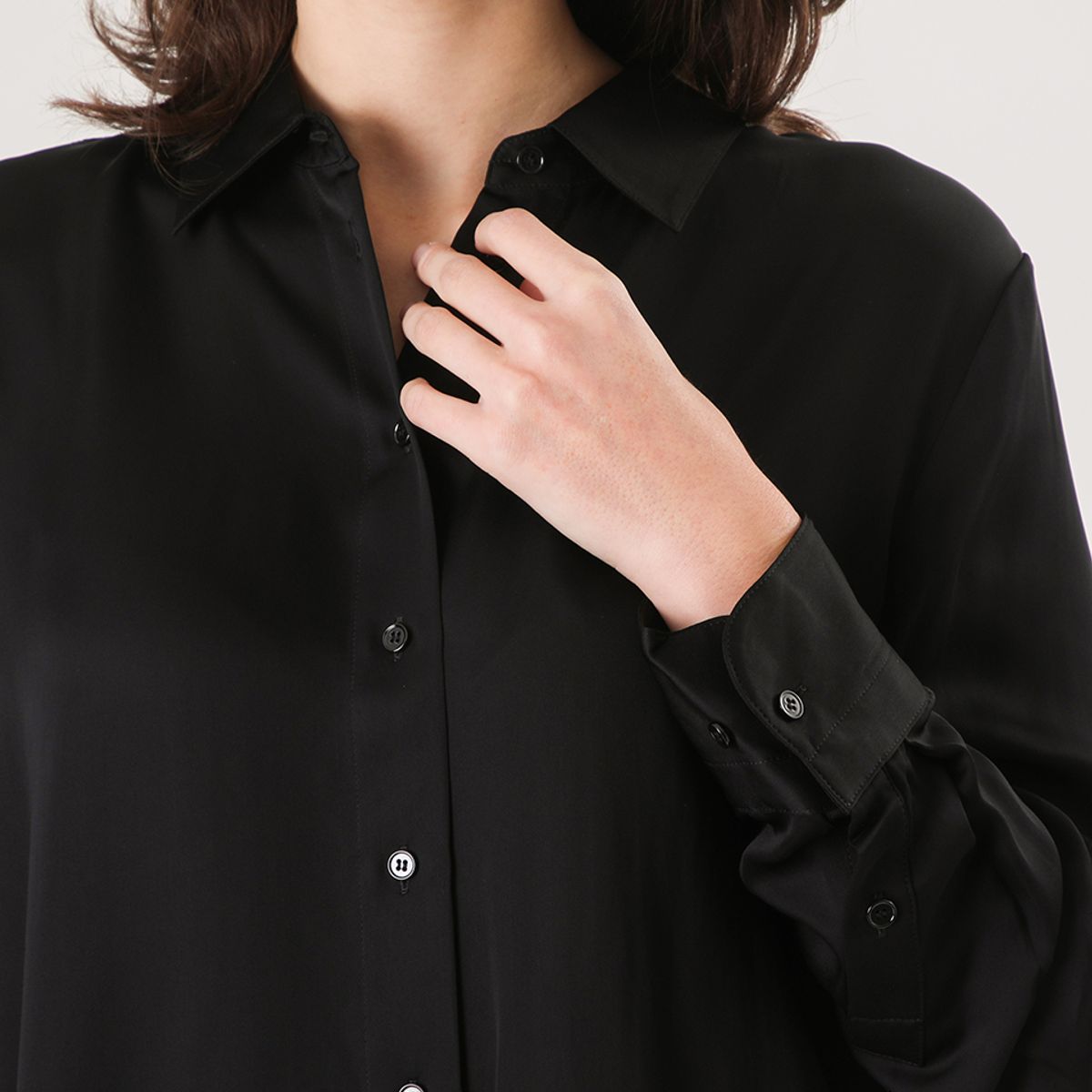 BANANA REPUBLIC - Blusa Mujer Dillon Negro Banana Republic