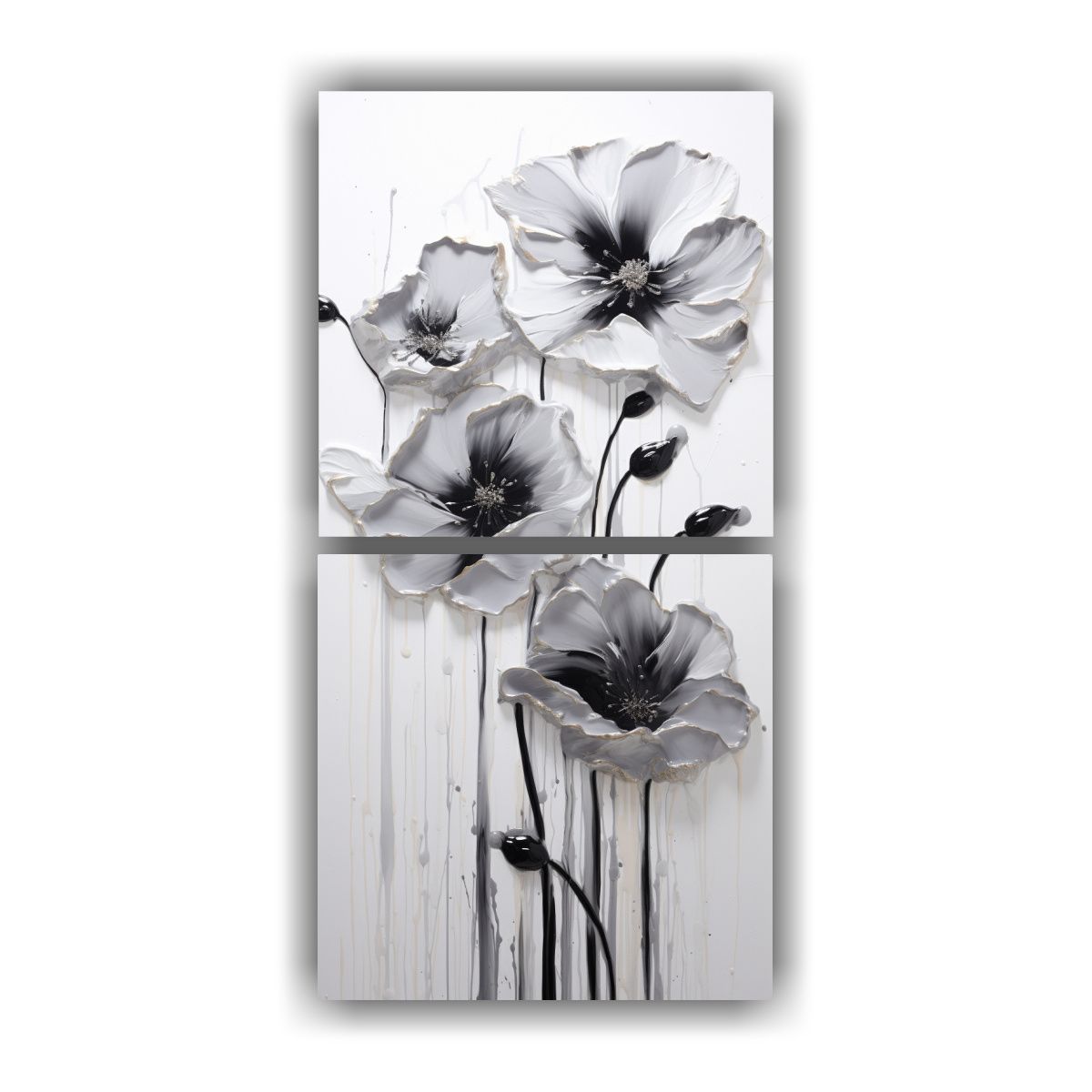 GENERICO - Pintura Acrílica Espectacular En Lienzo Blanco 30x60 Cm