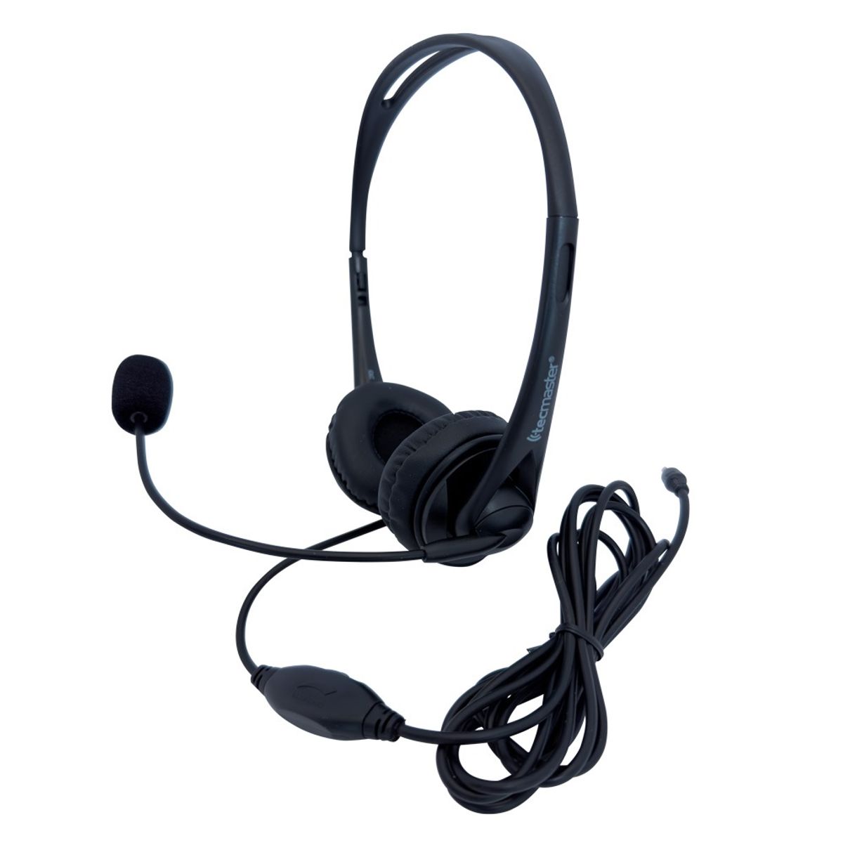 TECMASTER - Audífonos Alámbrico Teletrabajo Call-center Micrófono 35mm