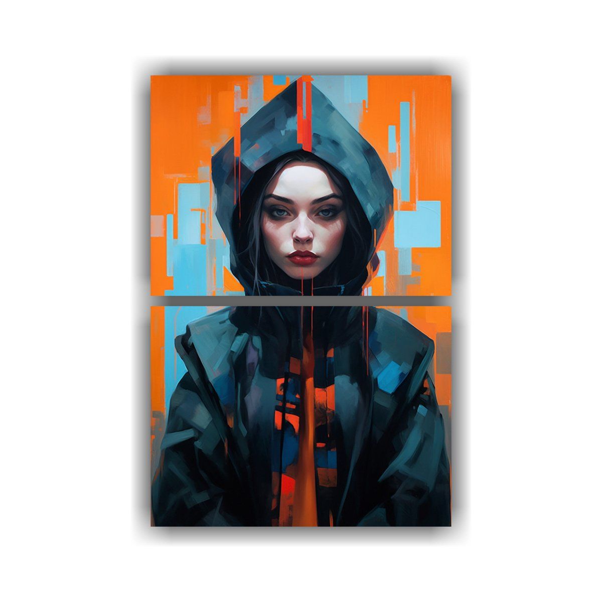 GENERICO - Cuadros Horizontal Composición Equilibrada Mujer 80x120 Cm