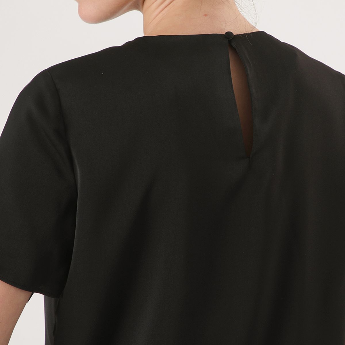 BANANA REPUBLIC - Polera Mujer Classic Crew-Neck Negro Banana Republic