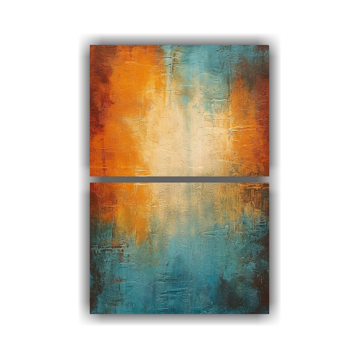 GENERICO - Pinturas Decorativas Abstractas Set De 2 Tonos 80x120 Cm
