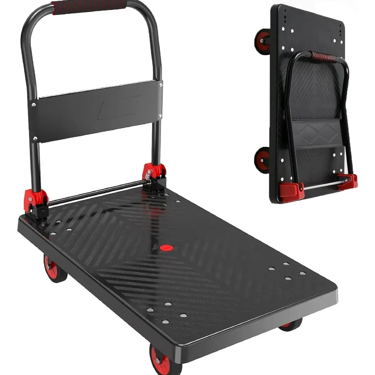 EVERSO - Carro Carga Yegua Plegable Plataforma Grande 450-750kg