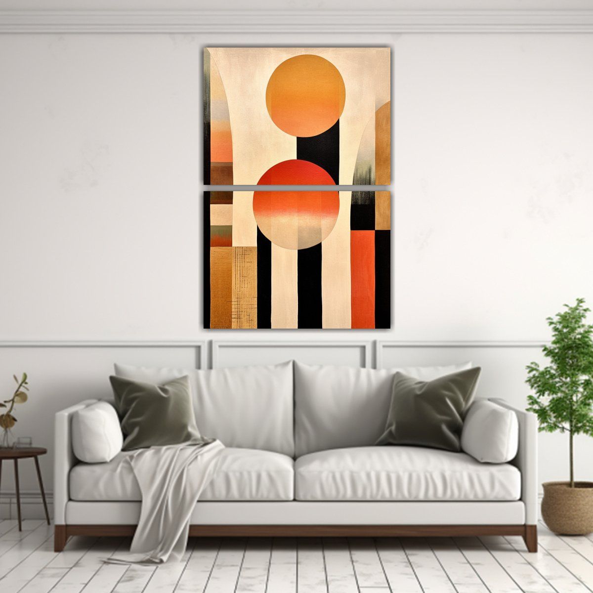 GENERICO - Conjunto De 2 Lienzos Modernos Estéticos Estilo 80x120 Cm