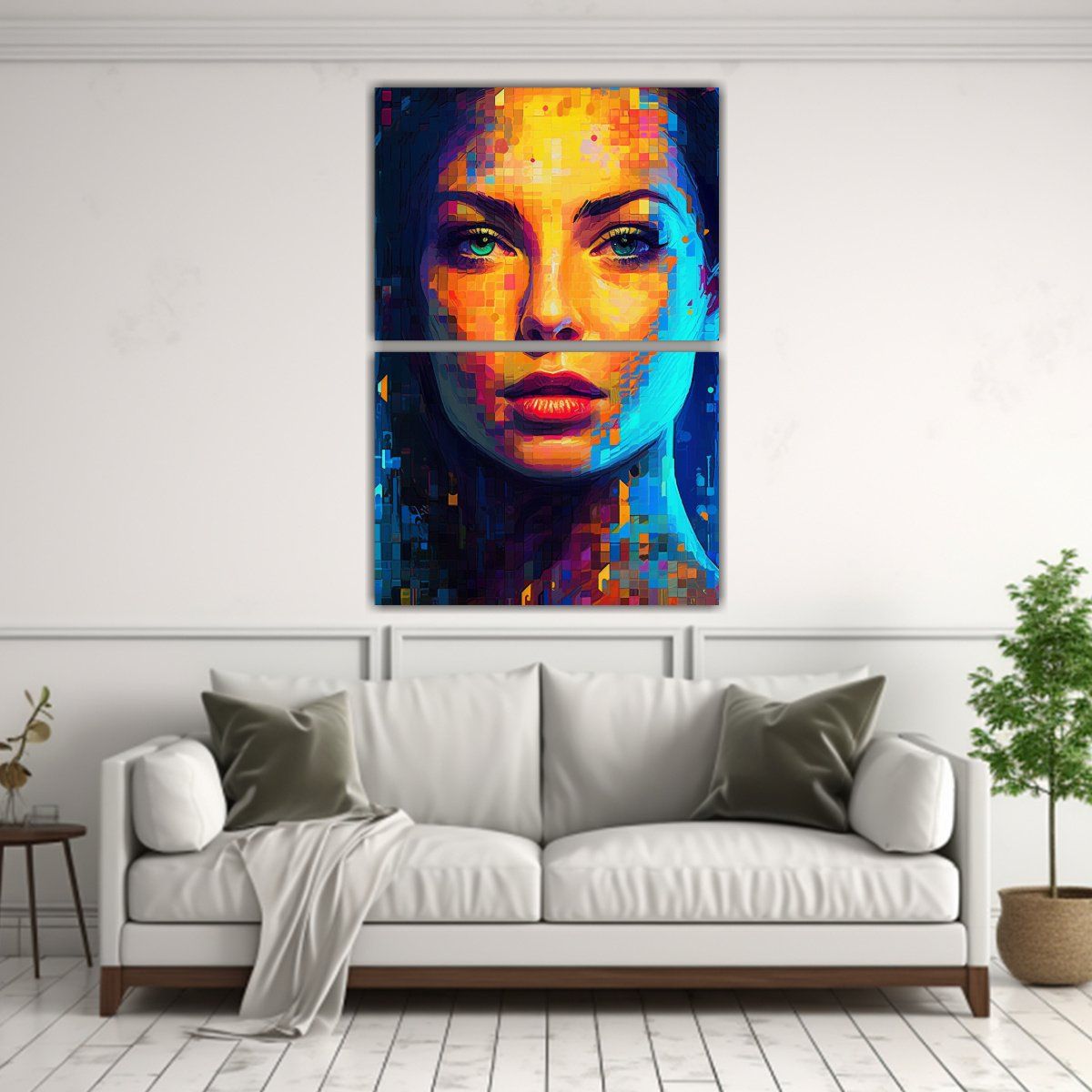 GENERICO - Díptico Hermoso Modernidad HIN SHOES Ofrece Una 80x120 Cm