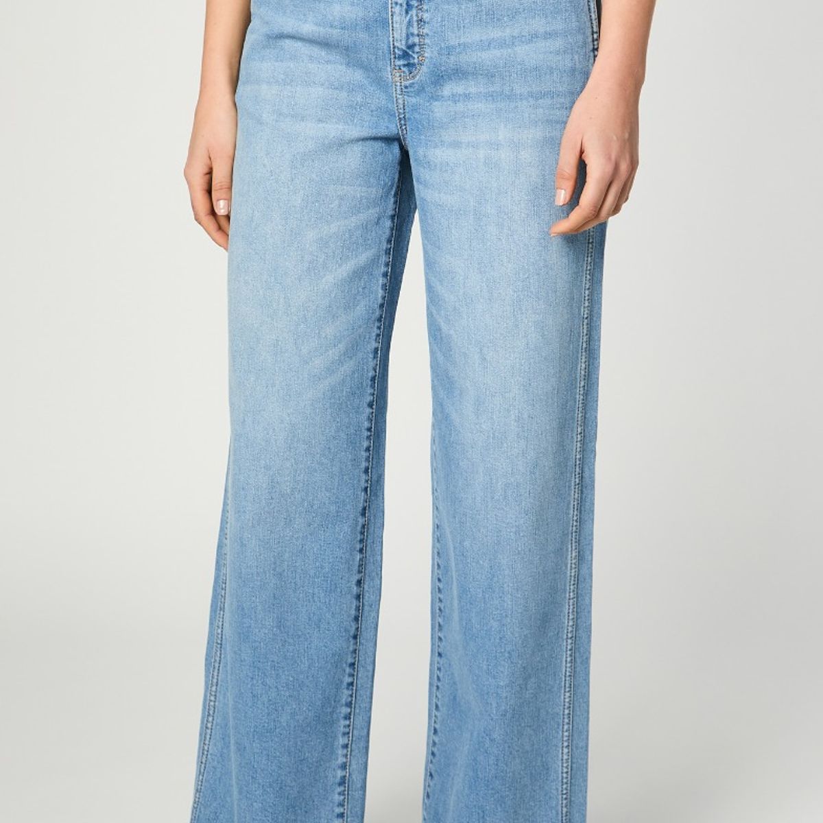 WRANGLER - Jeans Mujer Baggy Wide Leg  Mid Blue