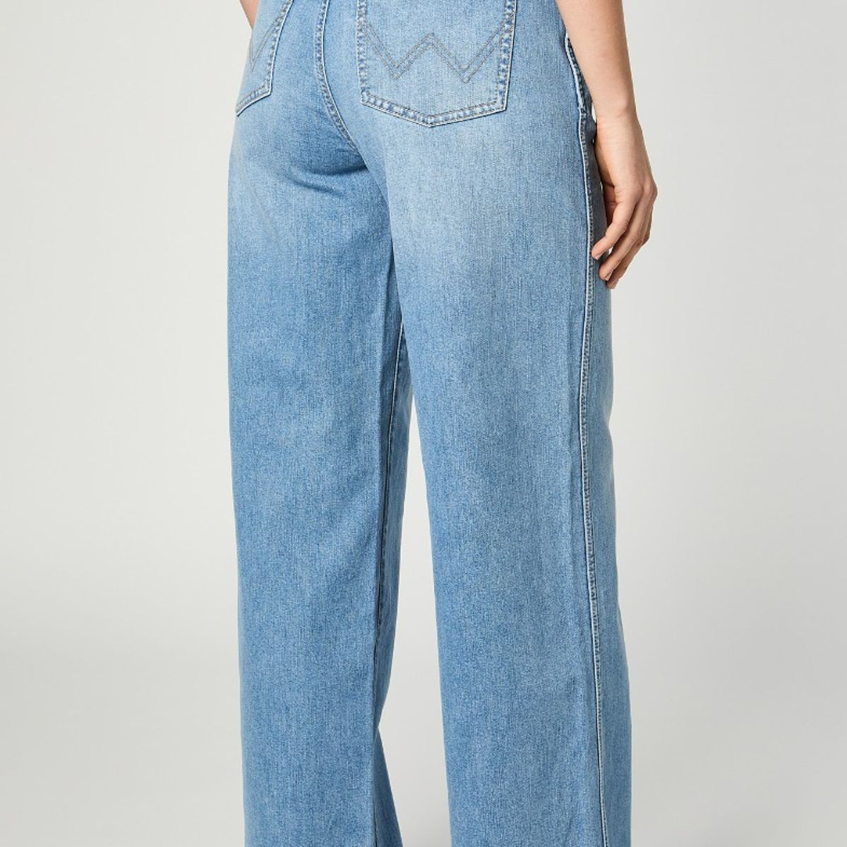 WRANGLER - Jeans Mujer Baggy Wide Leg  Mid Blue