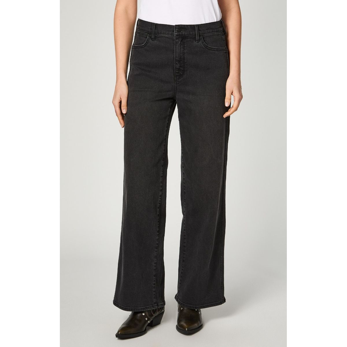 WRANGLER - Jeans Mujer Baggy Wide Leg  Jet Black