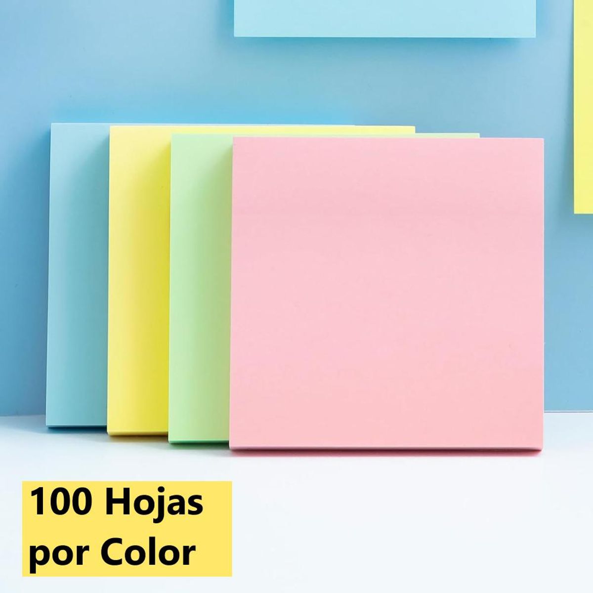 Notas Adhesivas Mate 4 Colores 76 x 76 mm 400 un 100x C, marca OFFILINE - Foto 2
