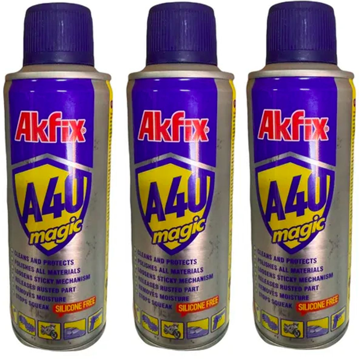 AKFIX - Pack x3 Spray Lubricante Afloja Todo 200 ml Akfix A40