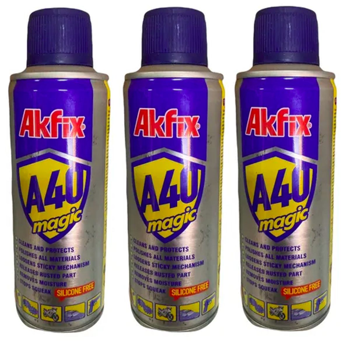 AKFIX - Pack x3 Spray Lubricante Afloja Todo 200 ml Akfix A40