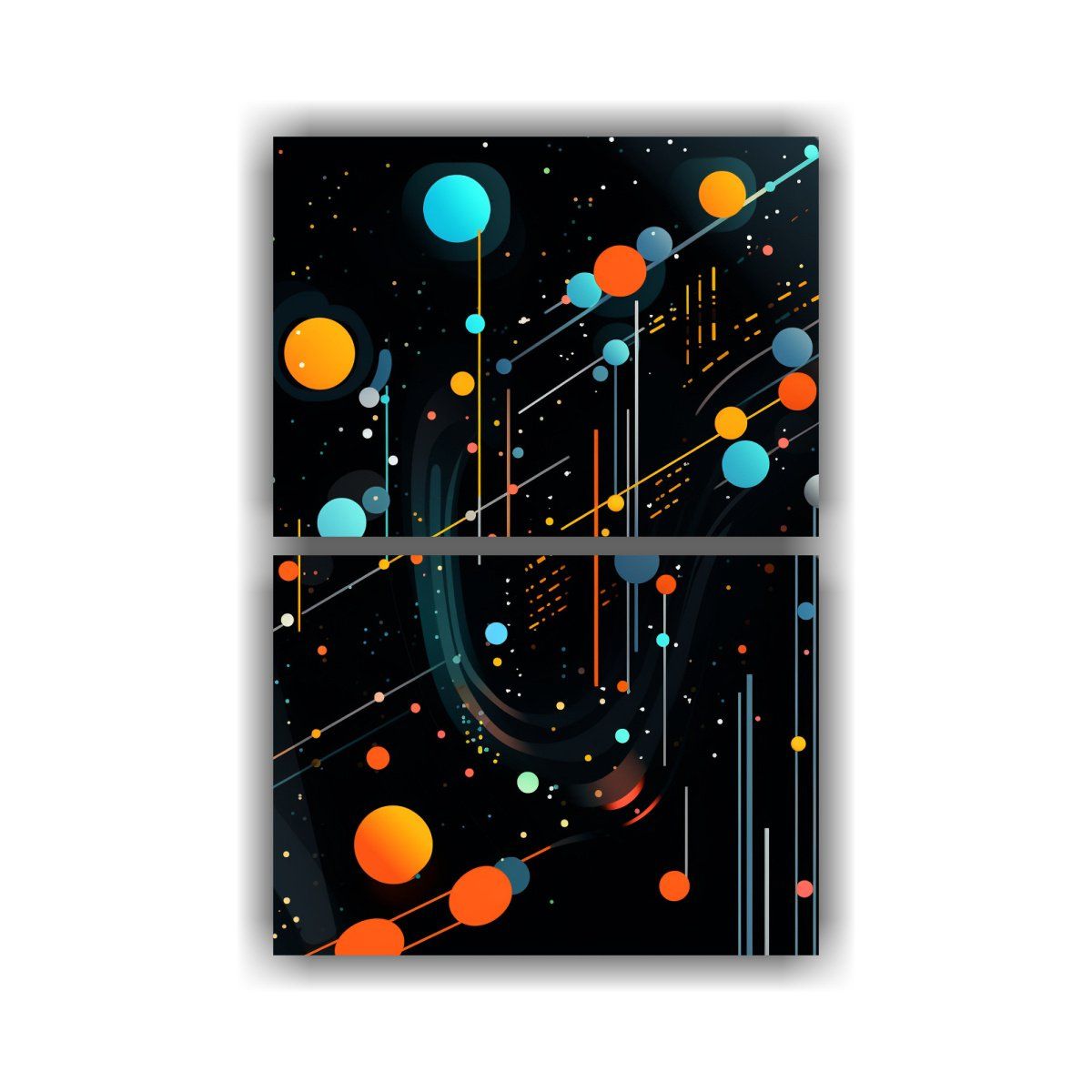 GENERICO - Pinturas Decorativas Temáticas De Pared En Fondo 80x120 Cm