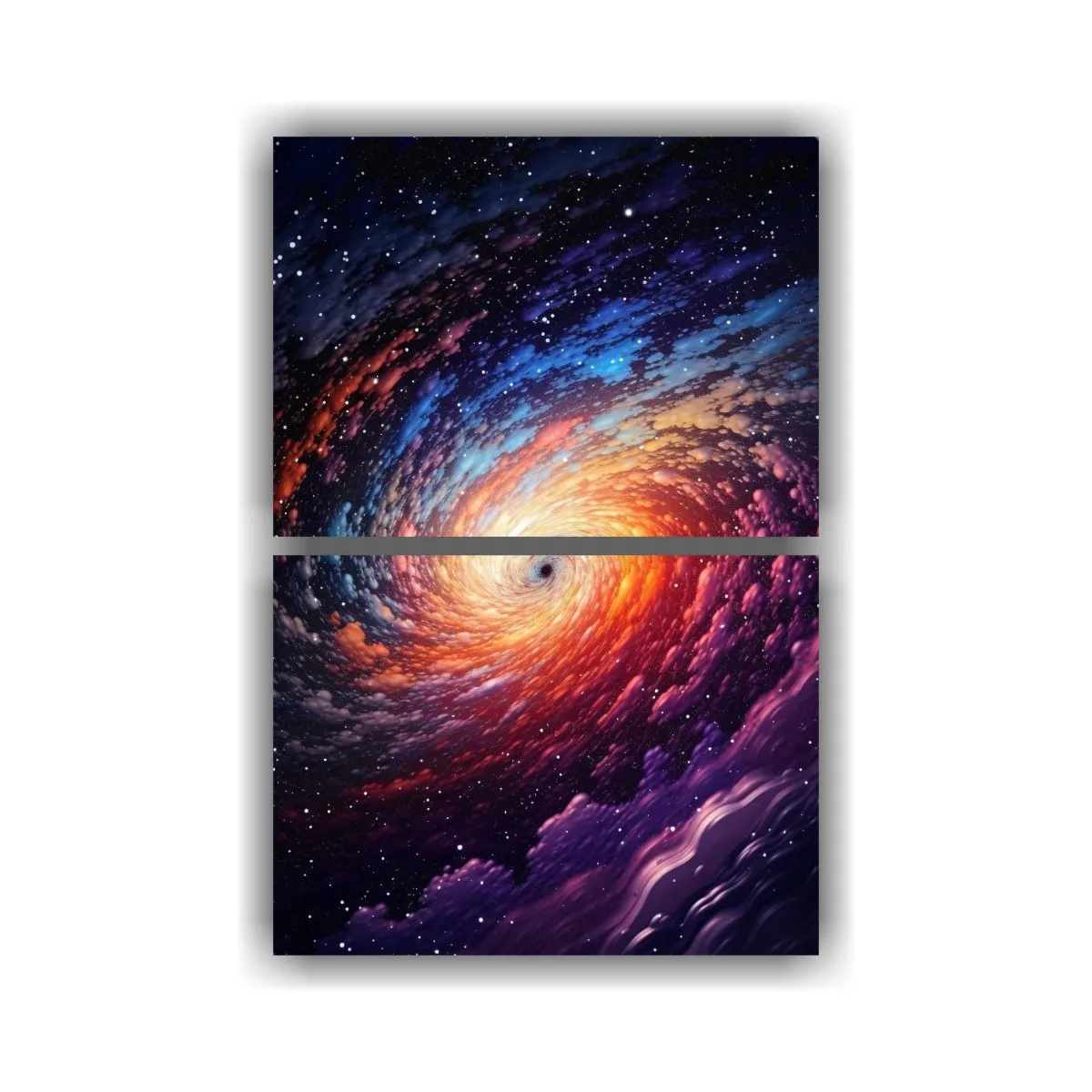 GENERICO - Cuadros Decorativos Set 2 Telas En Bastidor 80x120 Cm