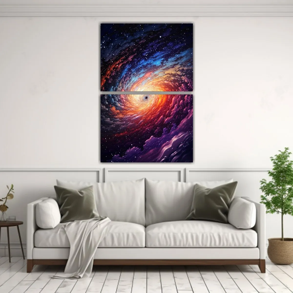 GENERICO - Cuadros Decorativos Set 2 Telas En Bastidor 80x120 Cm