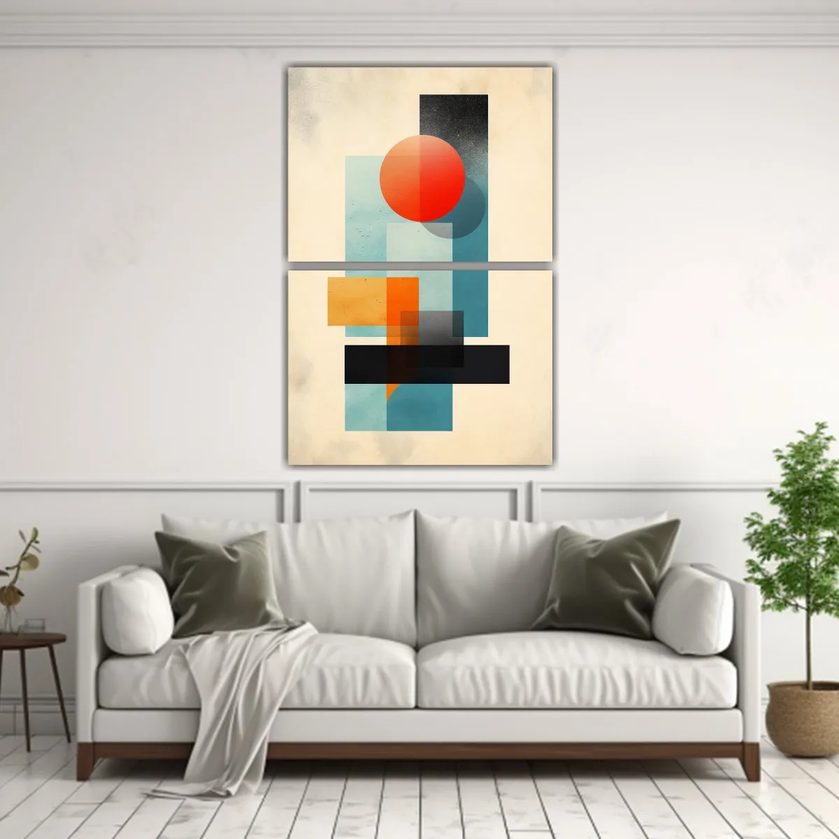 GENERICO - Cuadros Abstractos Creativos Minimalistas Sobre 80x120 Cm