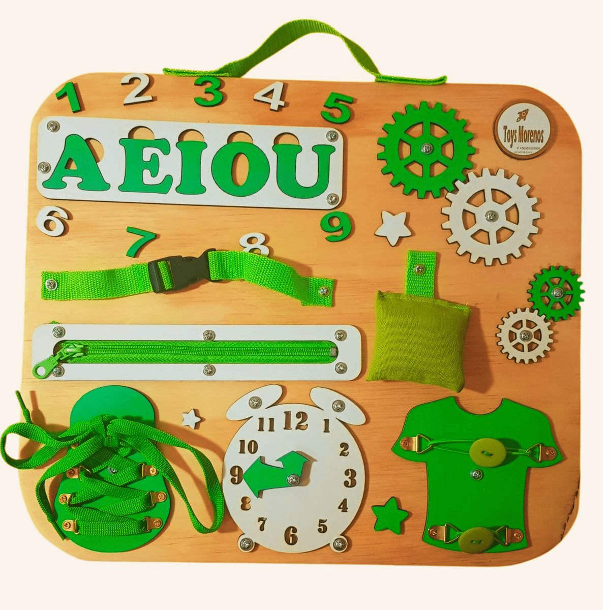 GENERICO - Panel Sensorial Descubre y Aprende 35X40 cms