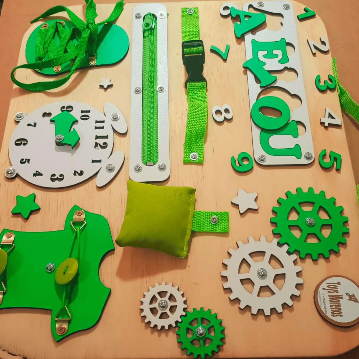 GENERICO - Panel Sensorial Descubre y Aprende 35X40 cms