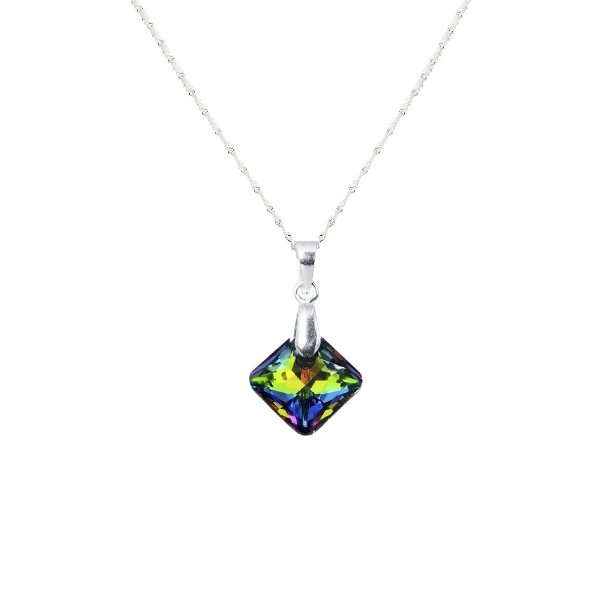 JOYAS MONTERO - Collar Cristina Plata 925 creado con cristales de Swarovski® Vitral Medium