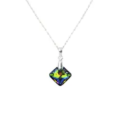 JOYAS MONTERO - Collar Cristina Plata 925 creado con cristales de Swarovski® Vitral Medium