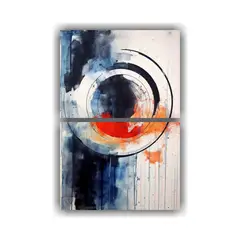 GENERICO - Conjunto De Arte De Pared Para Cuarto Ecos De La 80x120 Cm