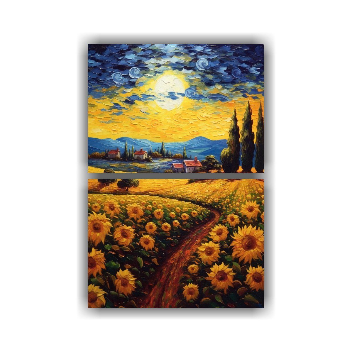 GENERICO - Pinturas Decorativas En Bastidor Abstracción 80x120 Cm