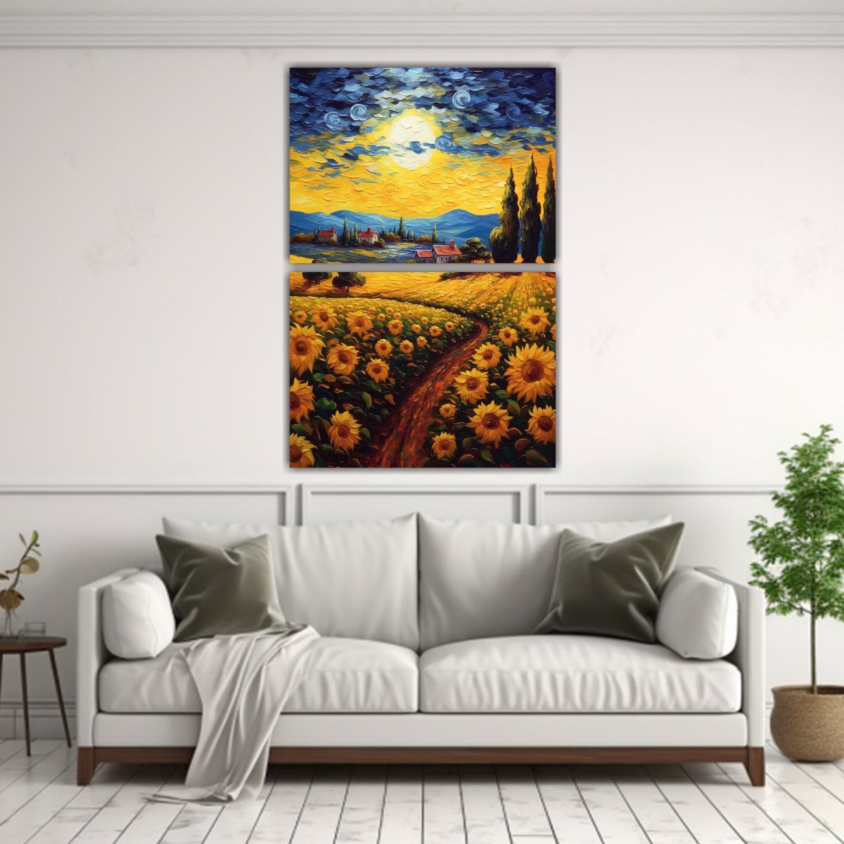 GENERICO - Pinturas Decorativas En Bastidor Abstracción 80x120 Cm