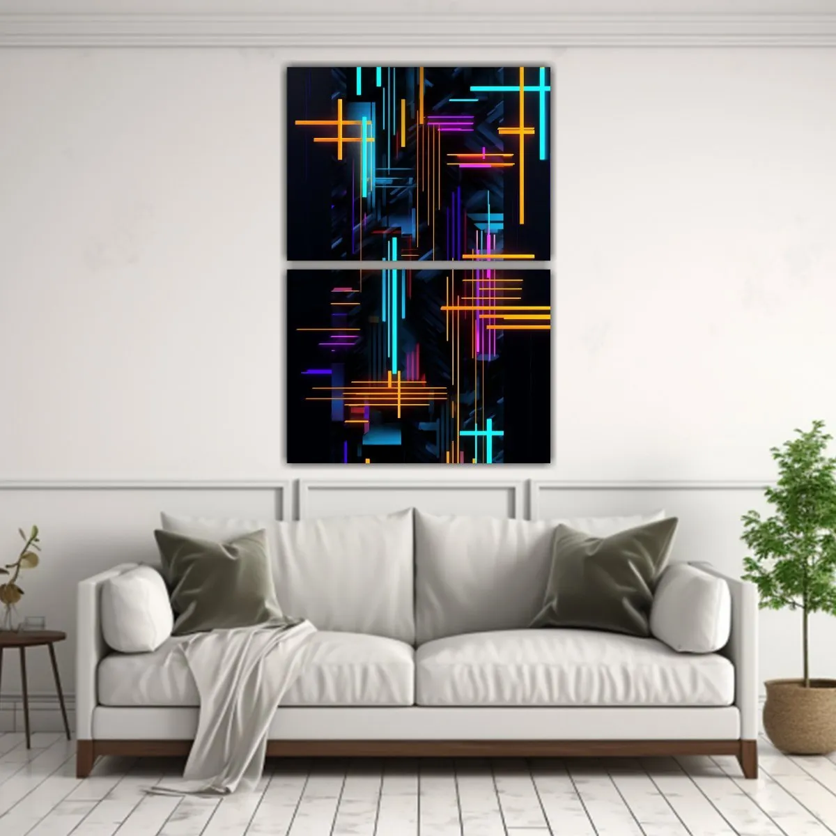 GENERICO - Diseño Móvil Abstracto Con Fusión De Colores 80x120 Cm