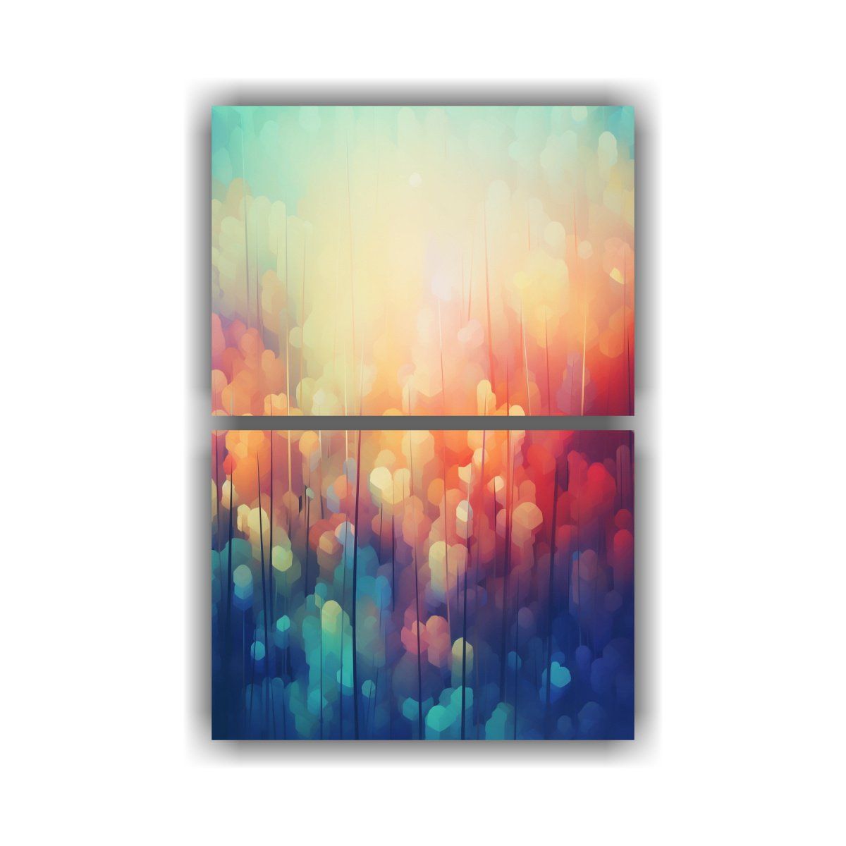 GENERICO - Cuadros Decorativos En Forma De Dos Lienzos 80x120 Cm