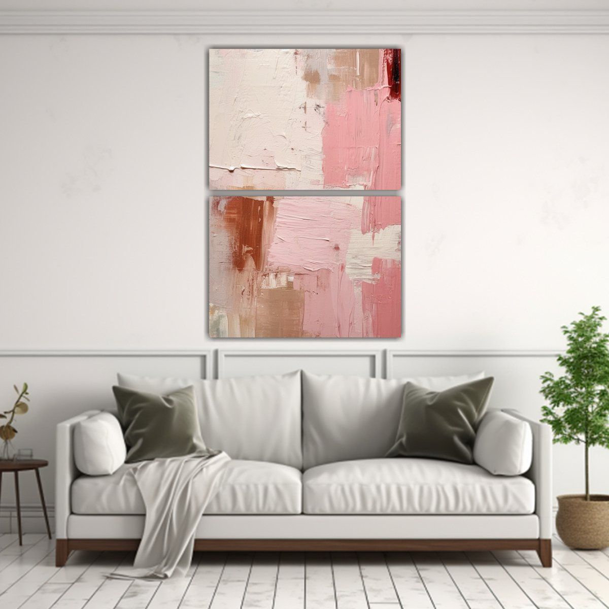 GENERICO - 2 Telas Bastidor Creativa Linda 3 Días De 80x120 Cm