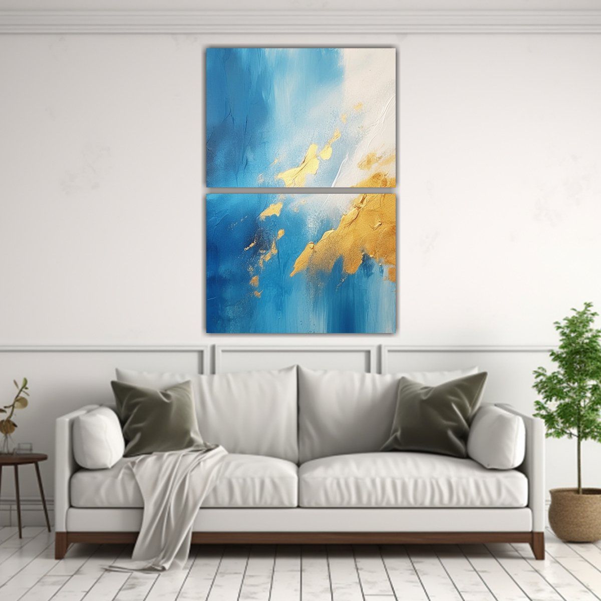 GENERICO - Pinturas Abstractas En Acrílico De Amanecer En 80x120 Cm