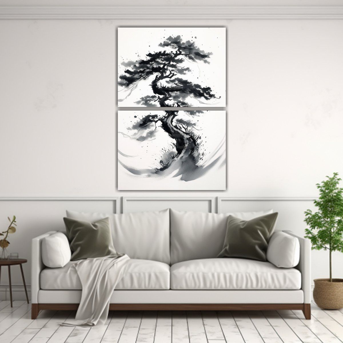 GENERICO - Conjunto De Pinturas Decorativas De árboles 80x120 Cm