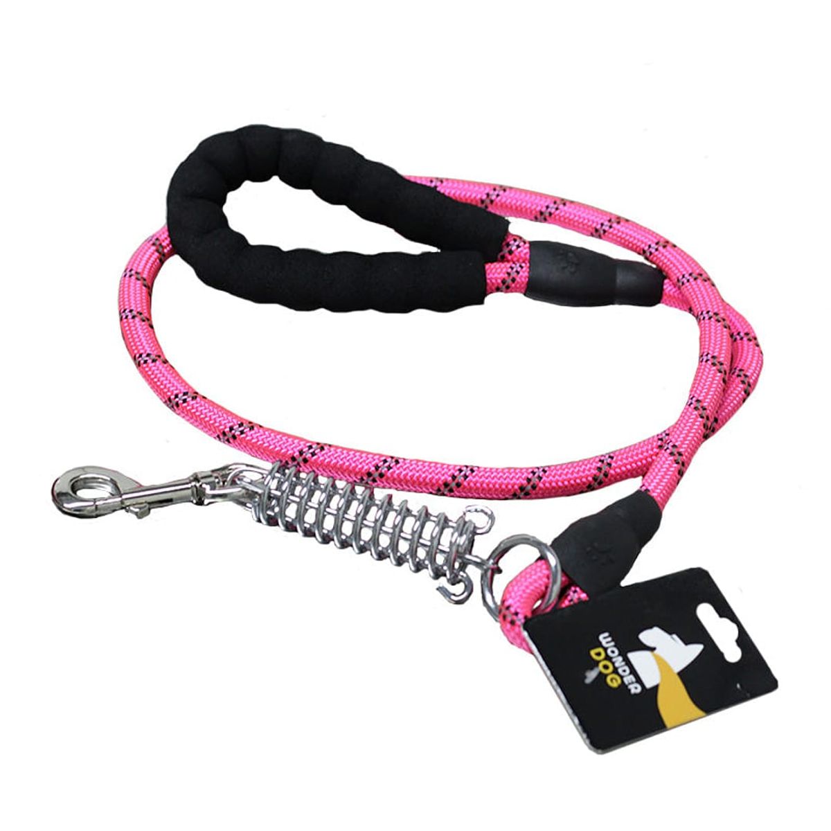 MARBEN PETS - Correa Anti Tirones Con Resorte Perros Mascotas 1x120cm Fucs