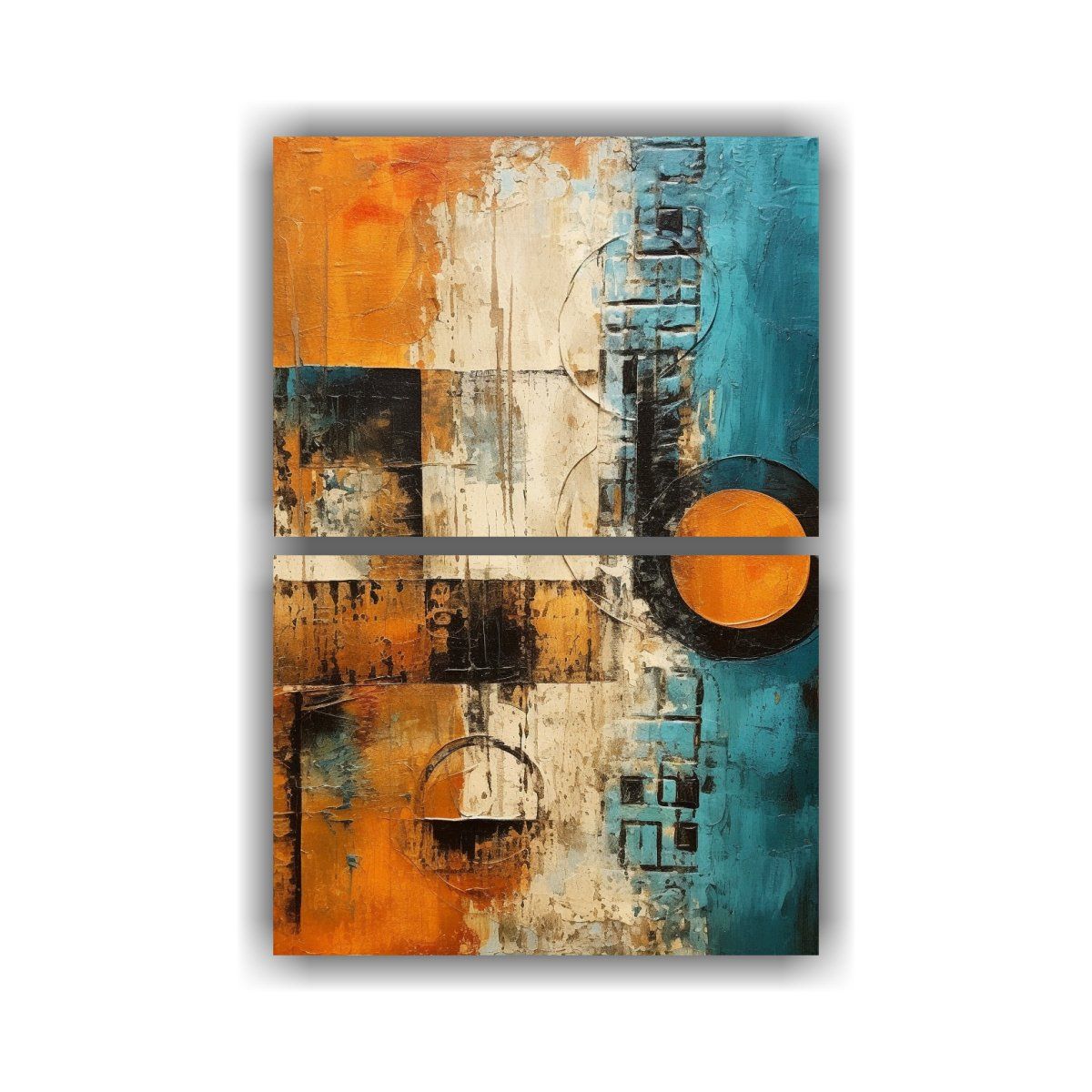 GENERICO - Cuadros Creativa Equilibrio Abstractos Textura 80x120 Cm