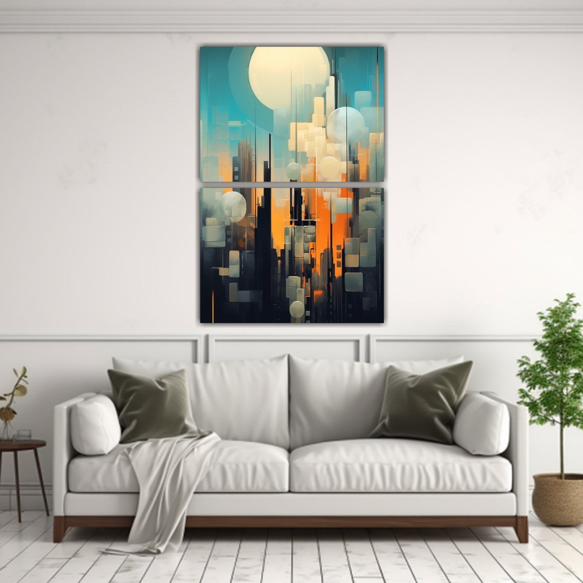 GENERICO - Lienzos Creativa Motivo De Set 2 Para Crear Una 80x120 Cm