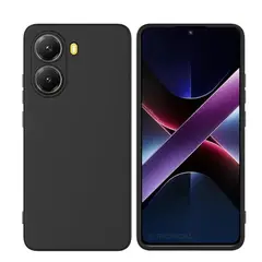 GENERICO - Carcasa Funda Color Para Xiaomi Poco X7 Pro 5g - Negro