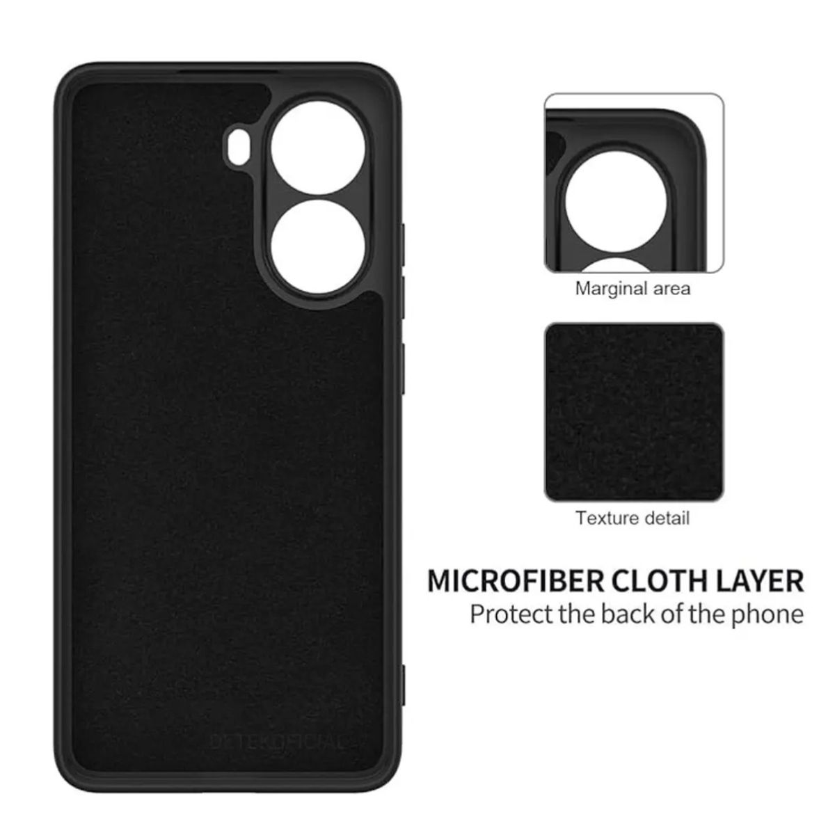 GENERICO - Carcasa Funda Color Para Xiaomi Poco X7 Pro 5g - Negro