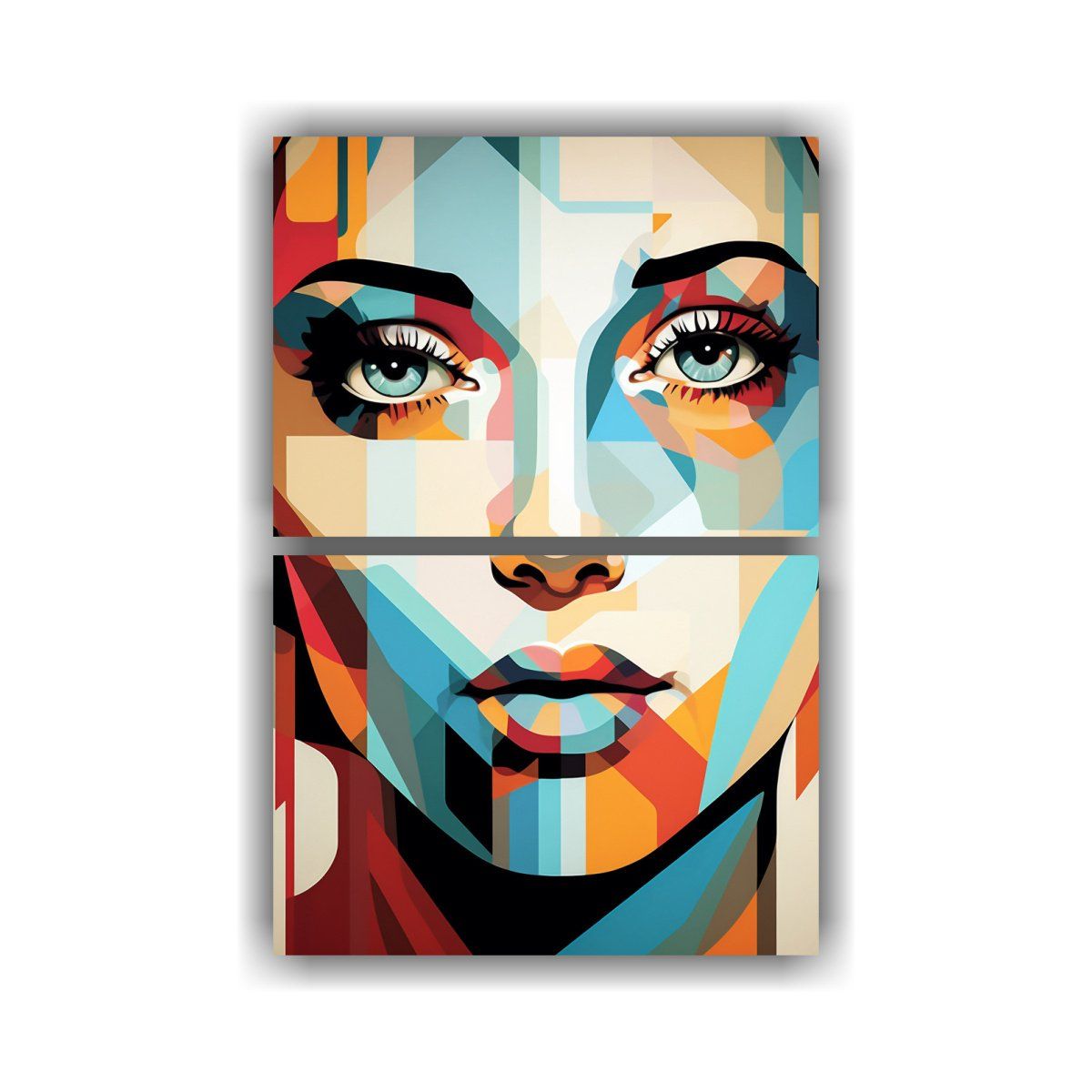 GENERICO - Pinturas Abstractas Modernas Resistentes Con 80x120 Cm