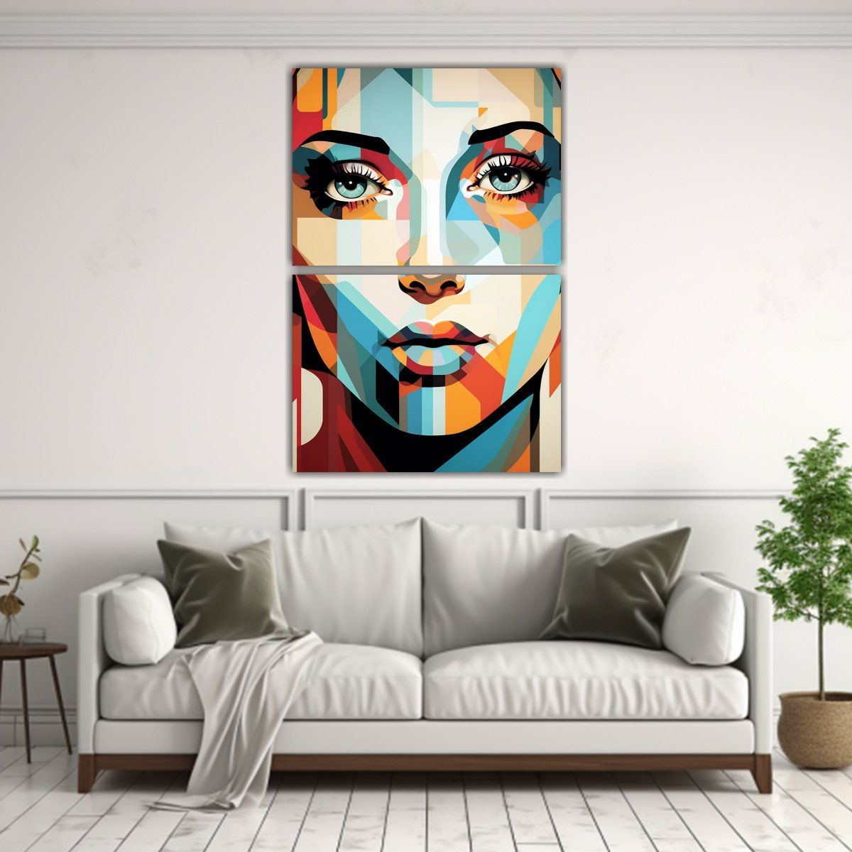 GENERICO - Pinturas Abstractas Modernas Resistentes Con 80x120 Cm