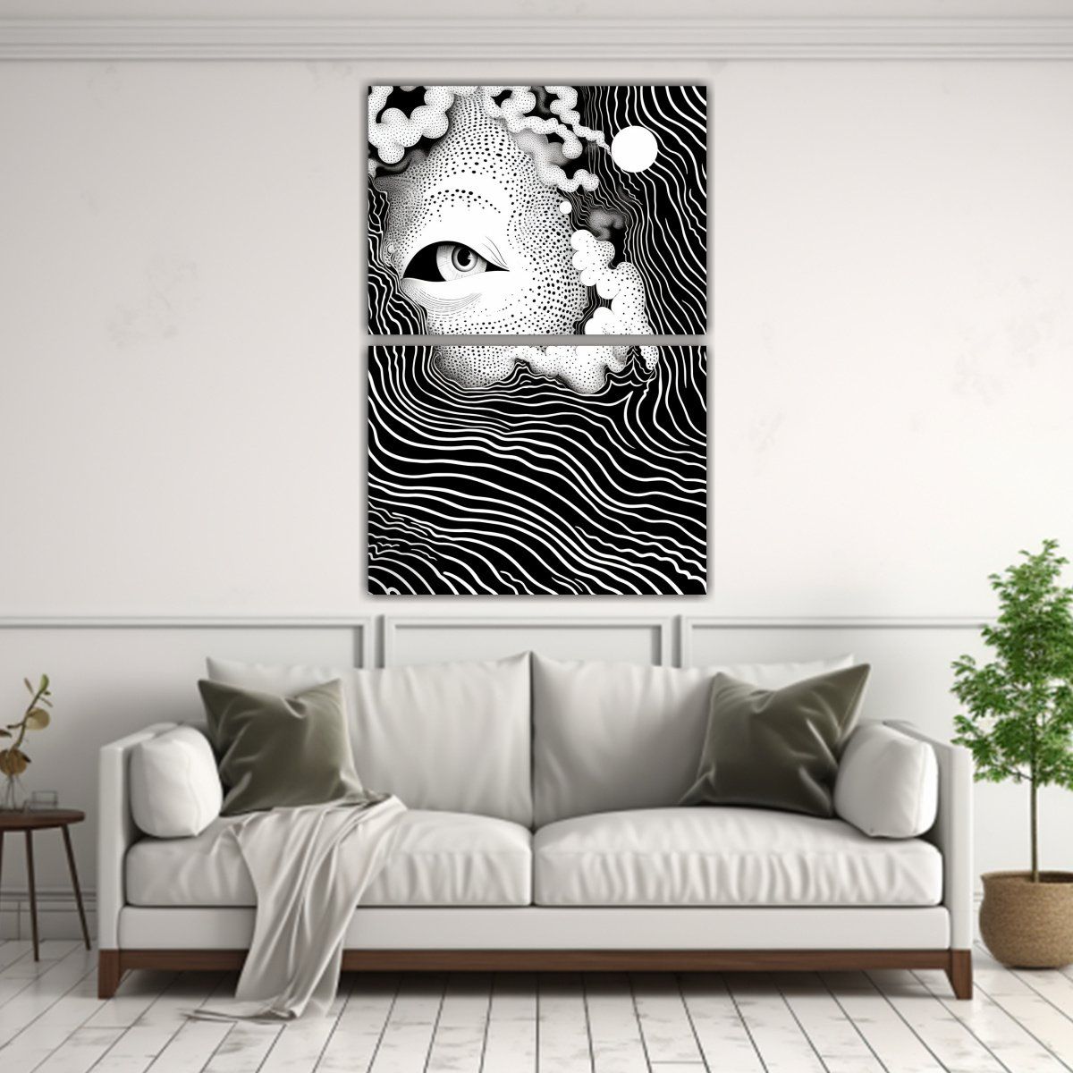 GENERICO - Pinturas Decorativas Horizontales Atravesando 80x120 Cm