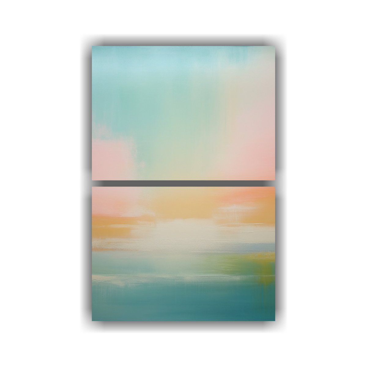 GENERICO - Artes De Pared Abstractas Minimalistas Set 2 80x120 Cm